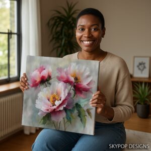 Blooming Peony Art