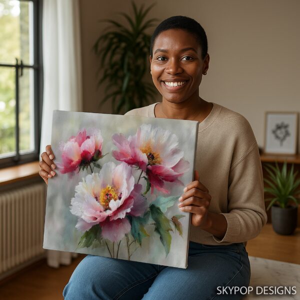 Blooming Peony Art