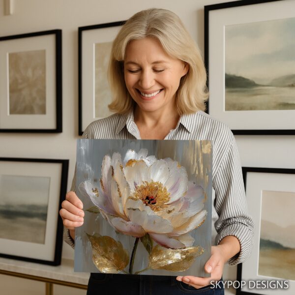 Elegant Peony Bloom Art