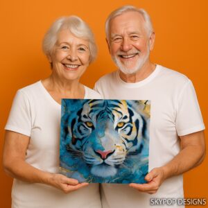 Blue Tiger Art