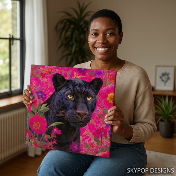 Floral Panther Art