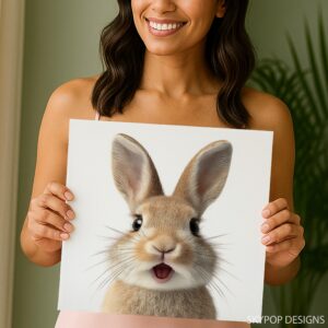Surprised Bunny Art