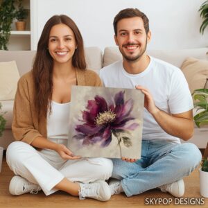 Luxurious Purple Bloom Art