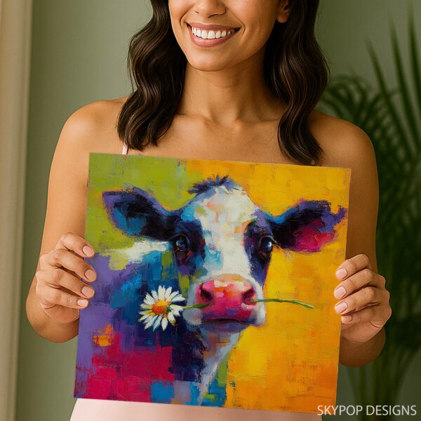 Colorful Cow Art
