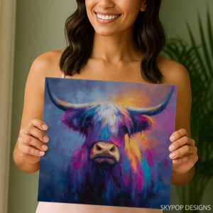 Highland Cow Art