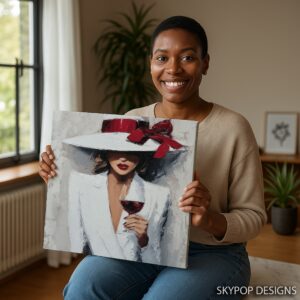 Elegant Wine Tasting Art