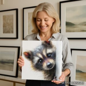 Curious Raccoon Art