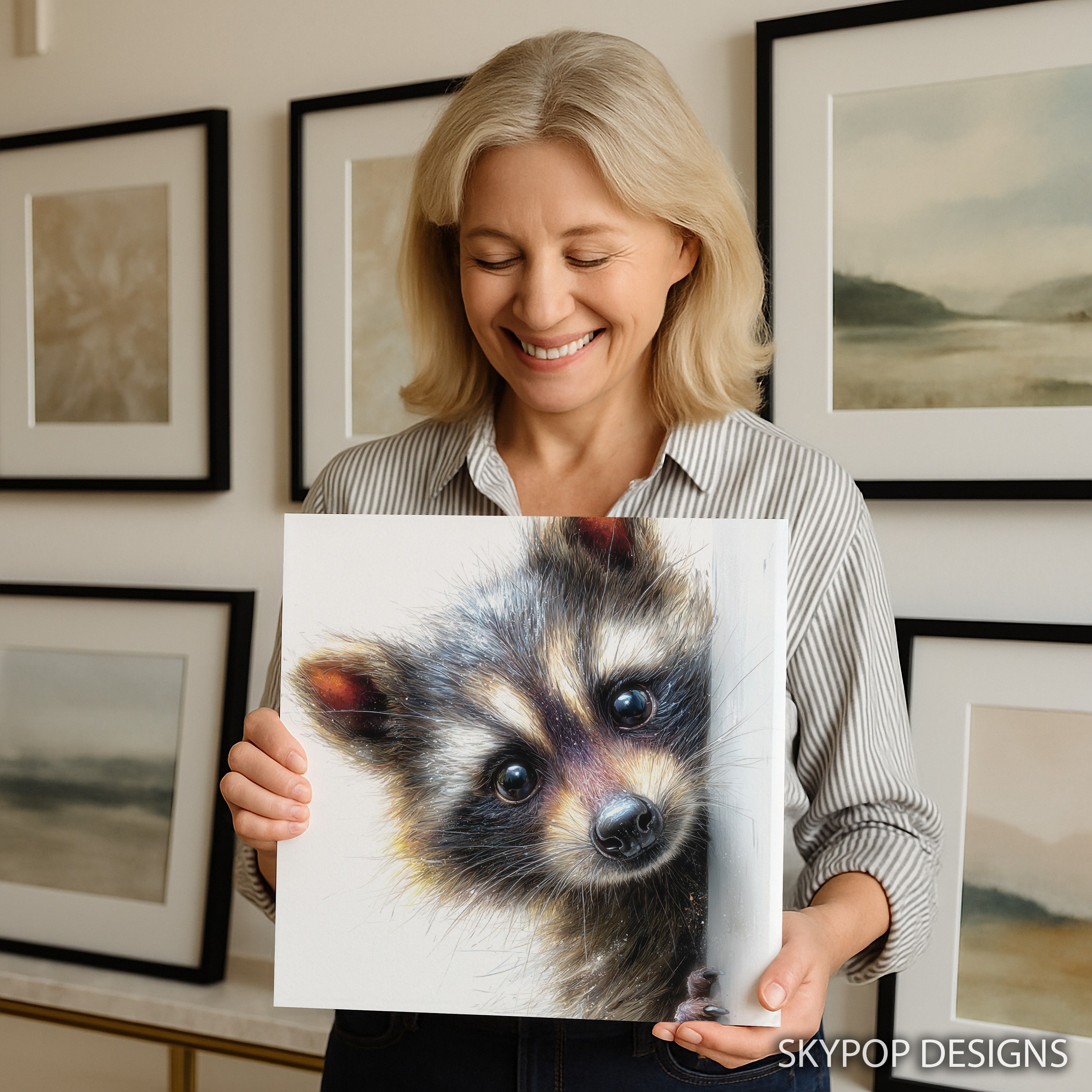 3.jpg Curious Raccoon Art