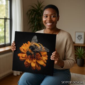 Bee Flower Art