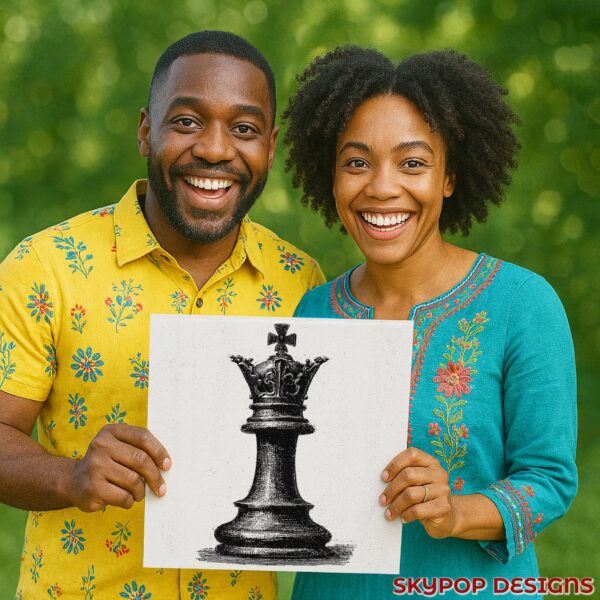 Queen Chess Piece Art
