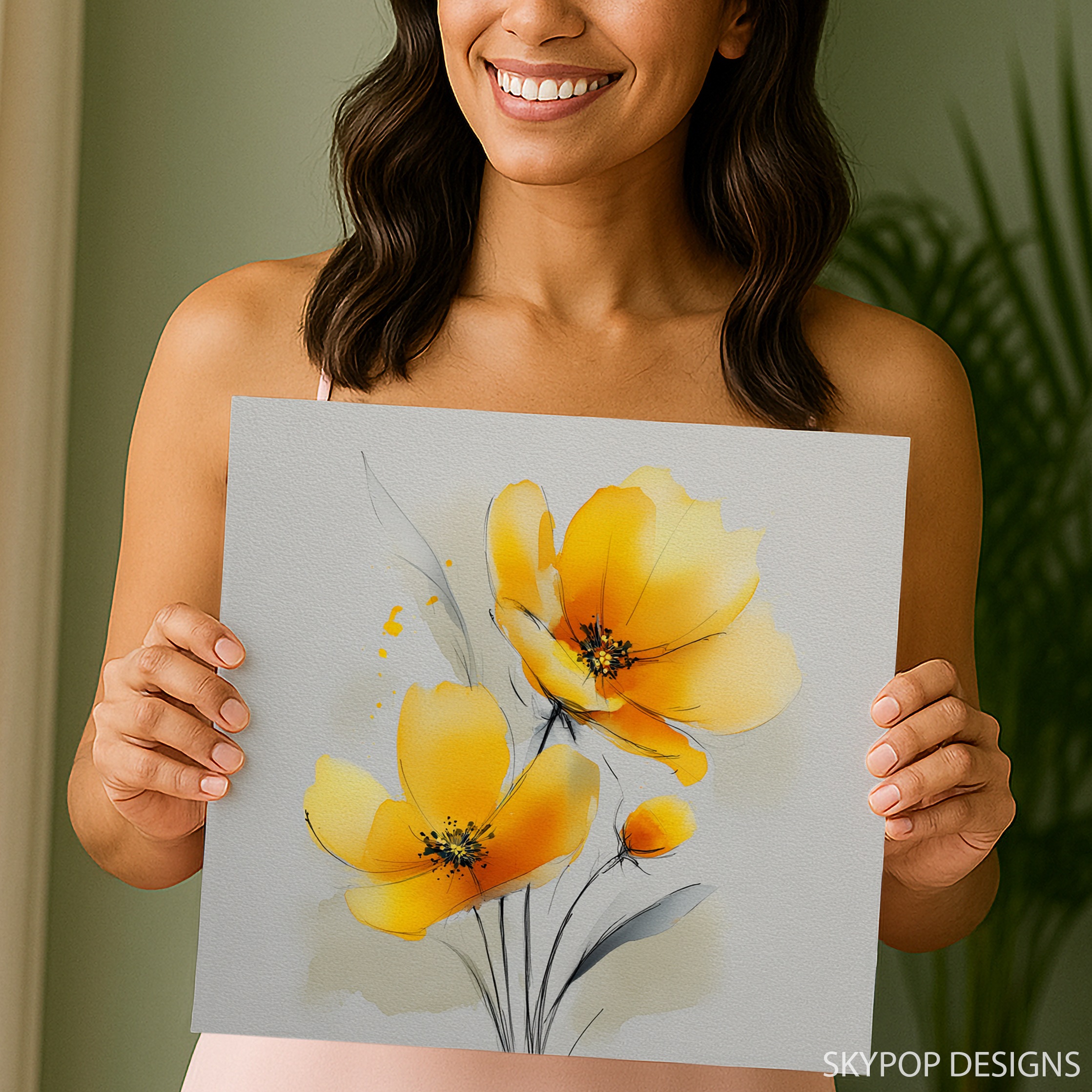 3.jpg Yellow Poppy Art