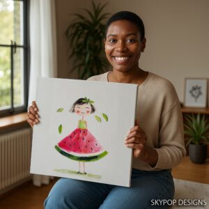 Watermelon Girl Art