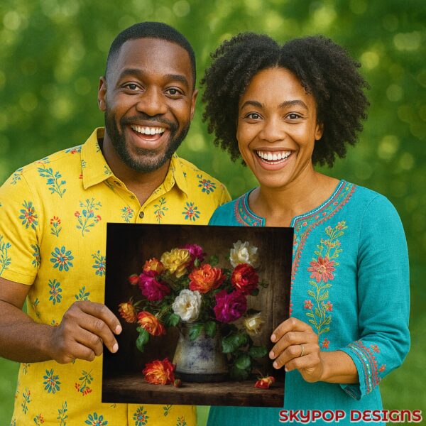 Vibrant Rose Bouquet Art