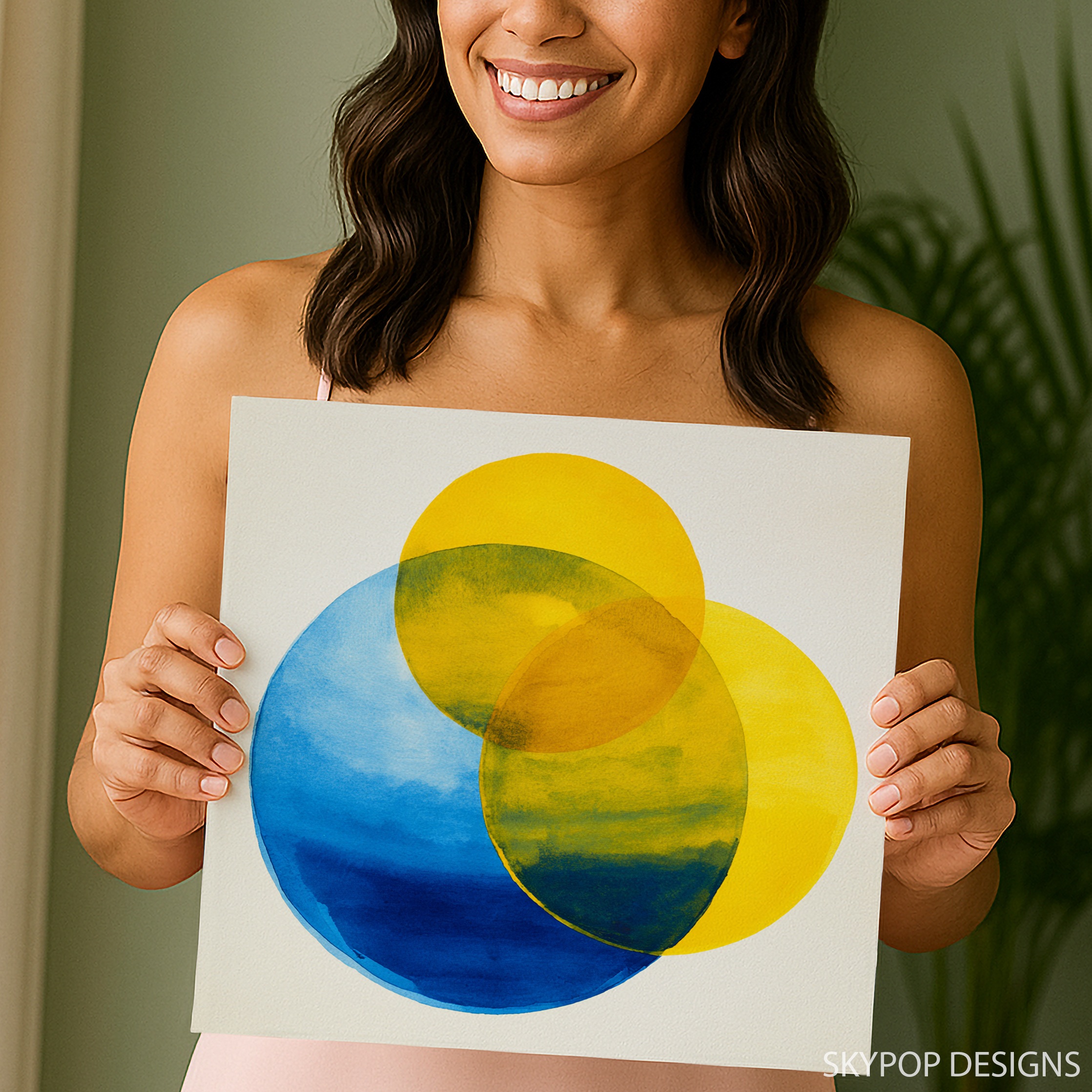 3.jpg Vibrant Circles Abstract Art