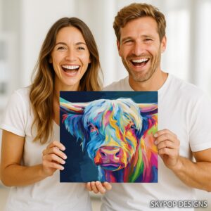 Highland Cow Art
