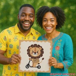 Lion Scooter Art
