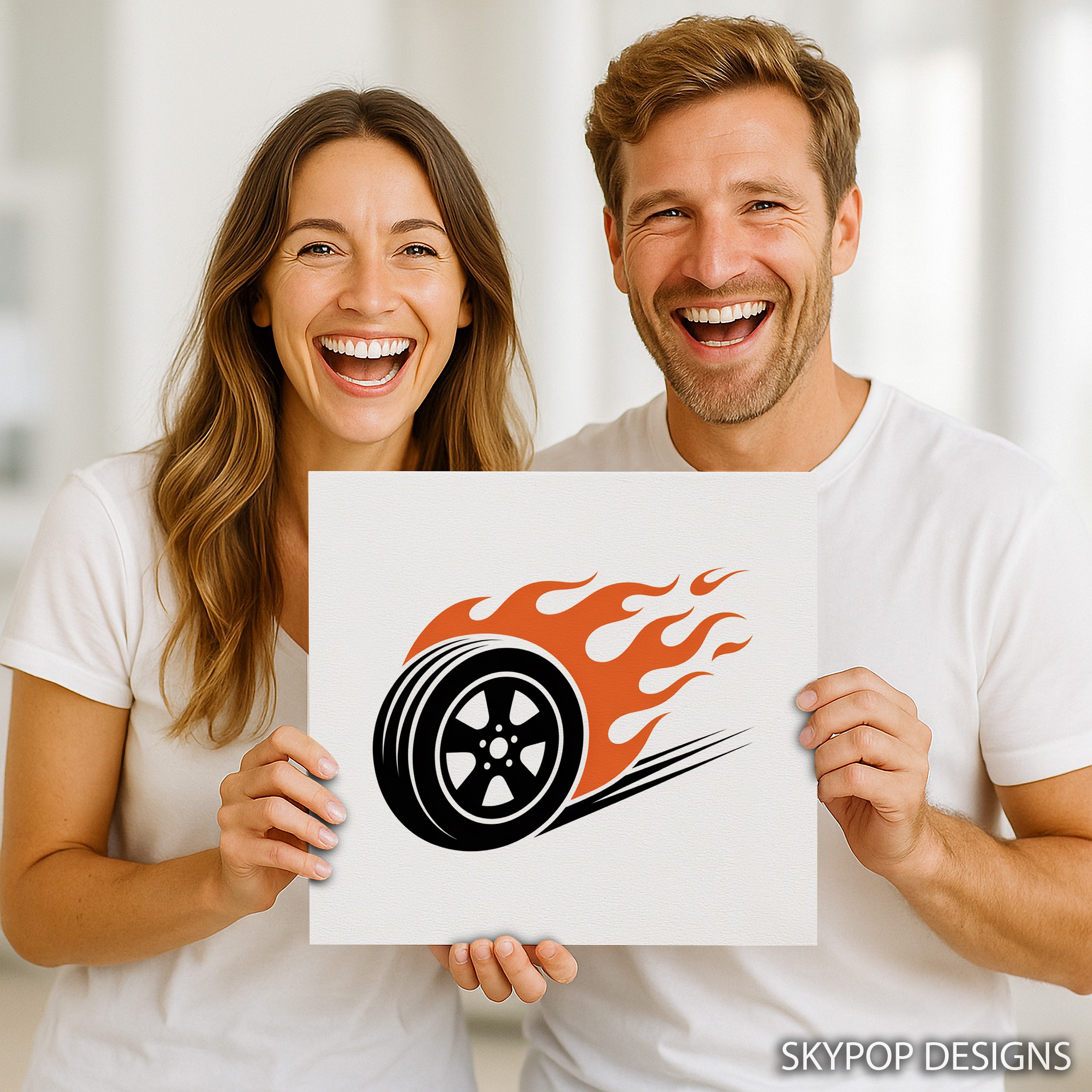 3.jpg Flaming Tire Art