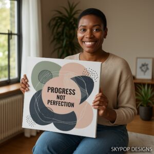 Progress Over Perfection Art