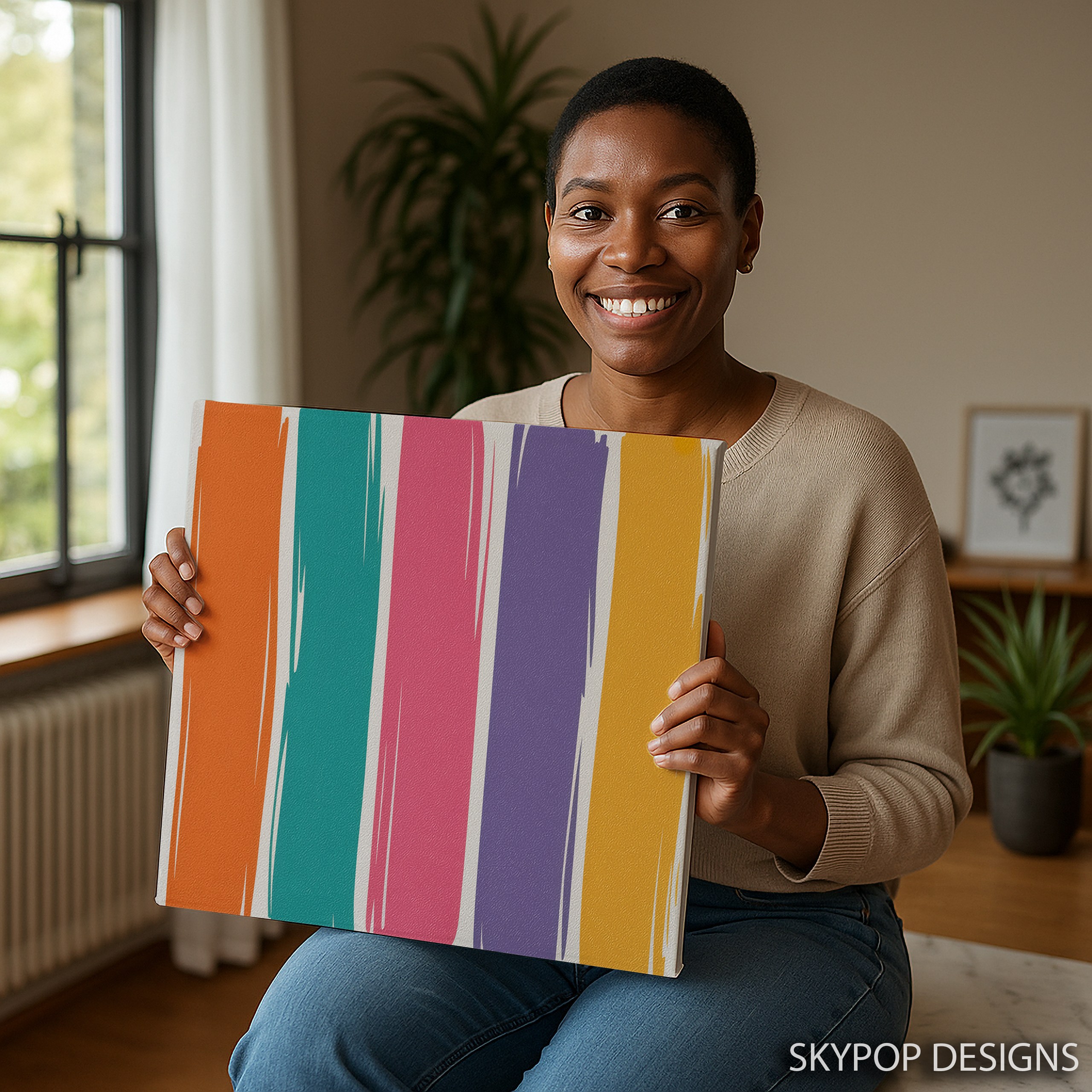 3.jpg Vibrant Stripes Art