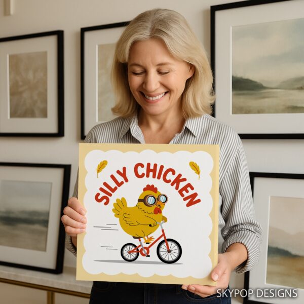 Cycling Chicken Art