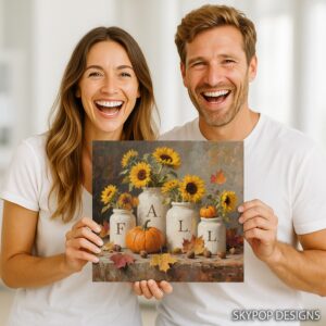 Fall Harvest Sunflower Art