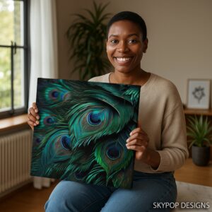 Peacock Feather Art
