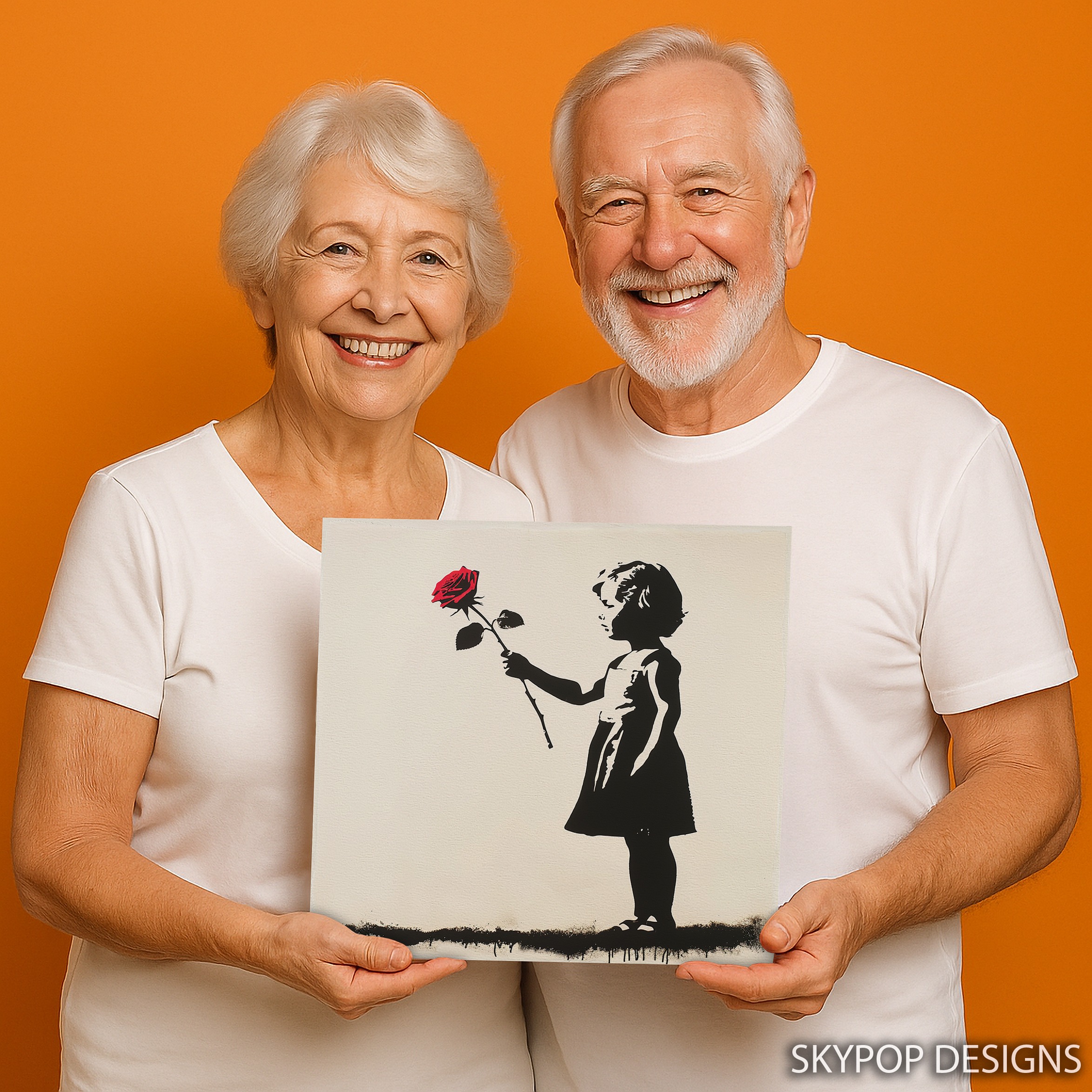 3.jpg Girl with Red Rose Art