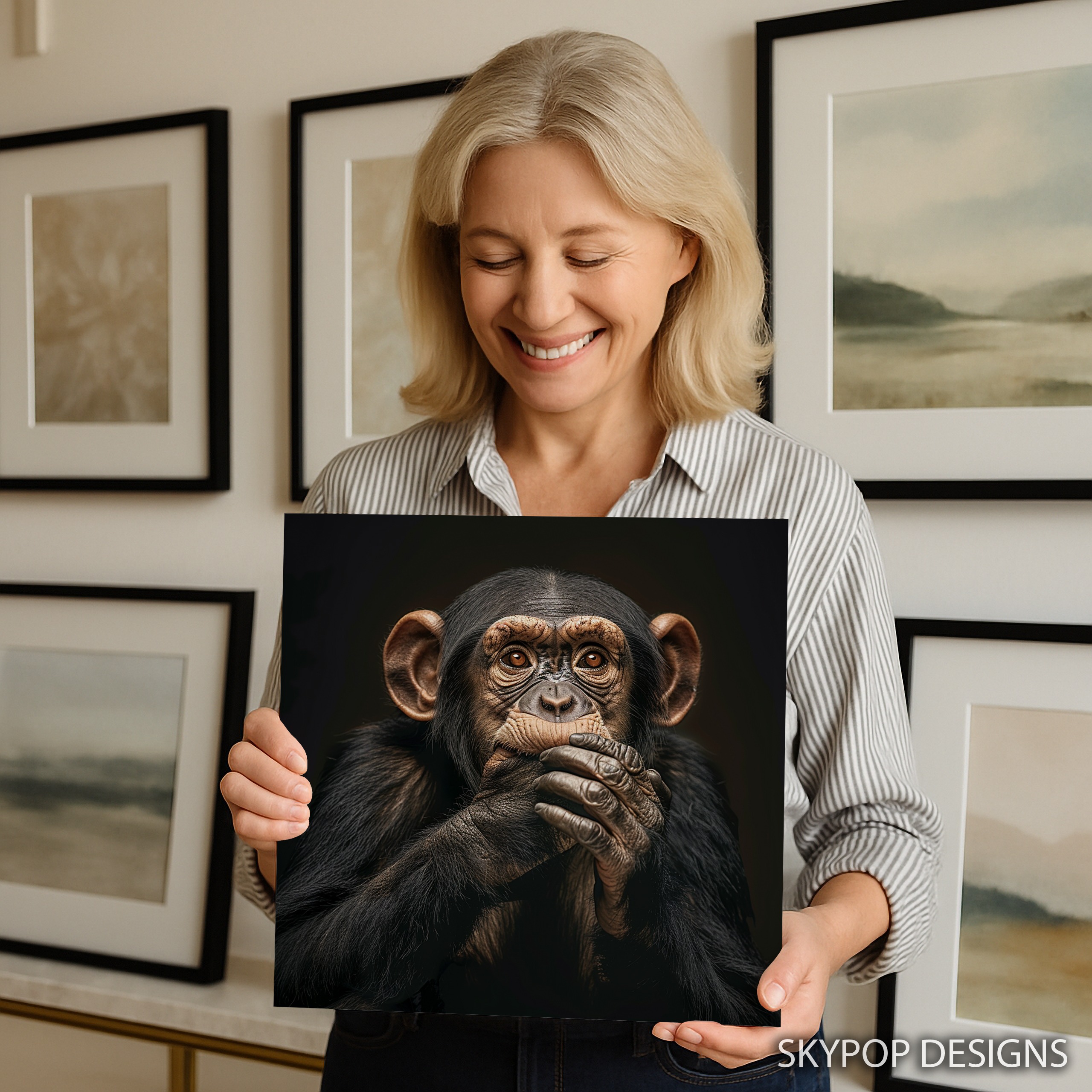 3.jpg Chimpanzee Art