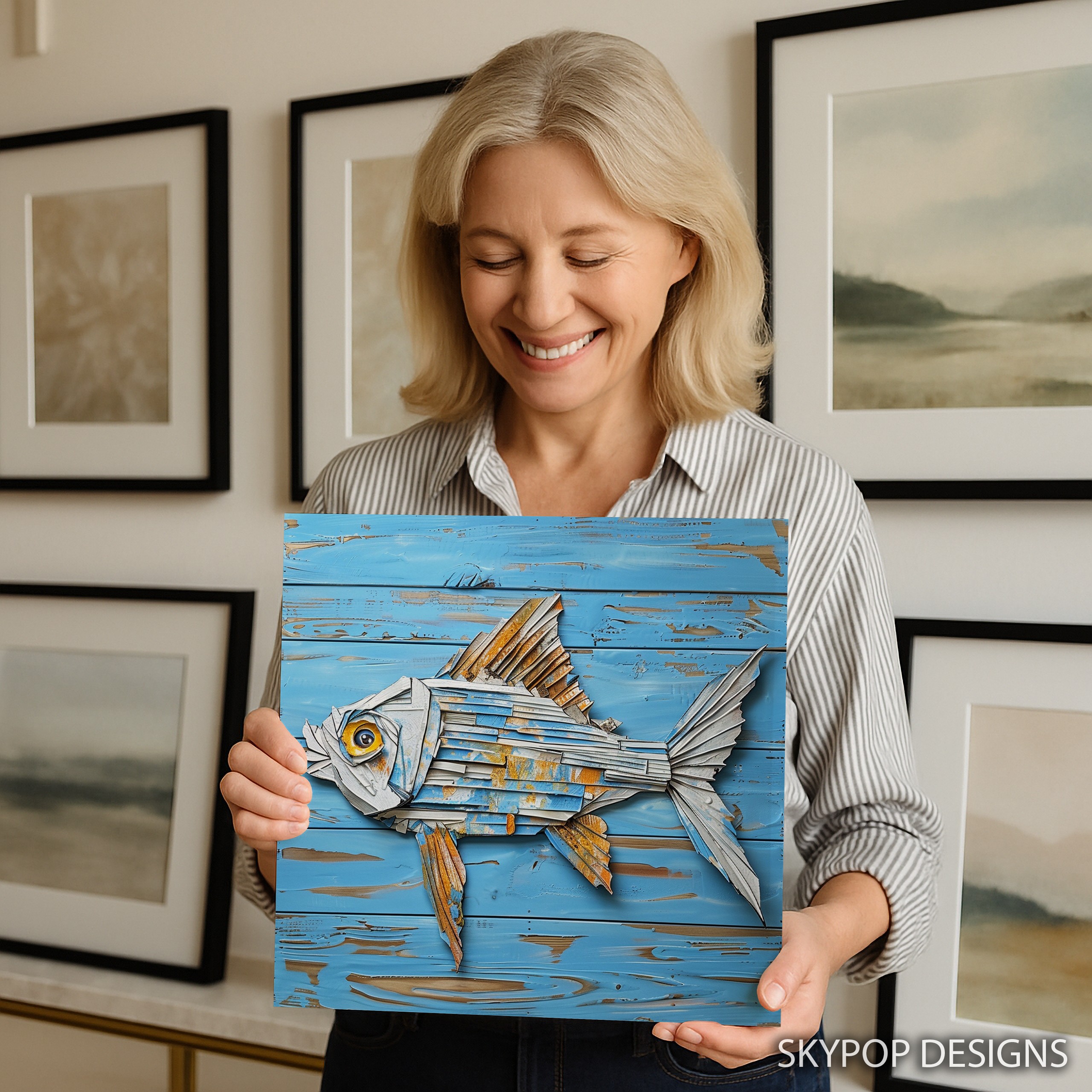 3.jpg Blue Fish Art