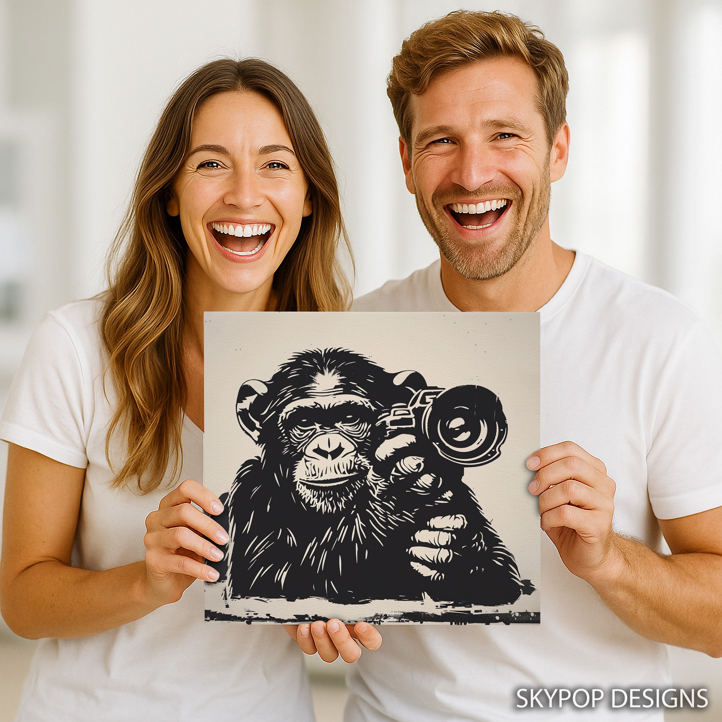 3.jpg Chimpanzee Art