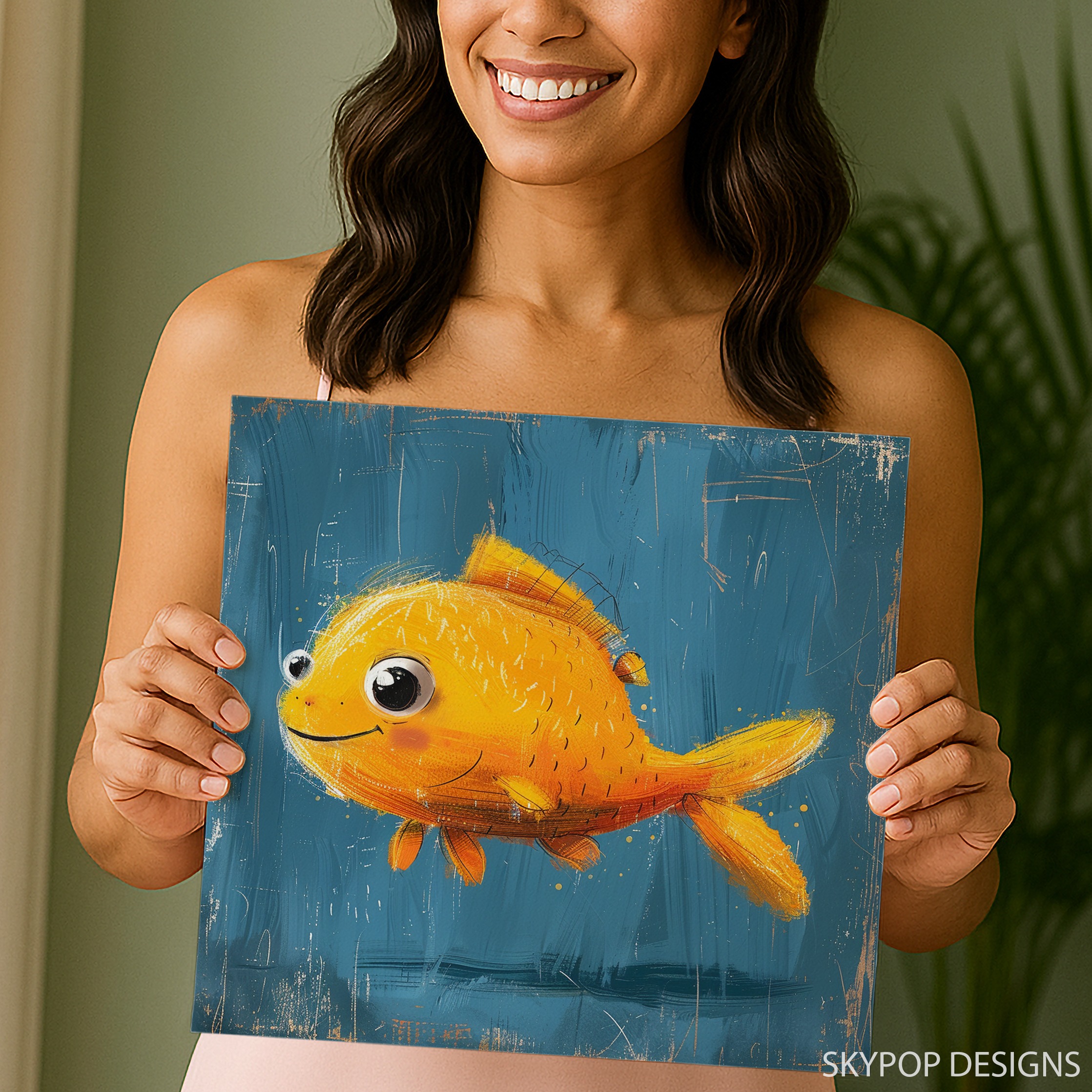 3.jpg Smiling Goldfish Art