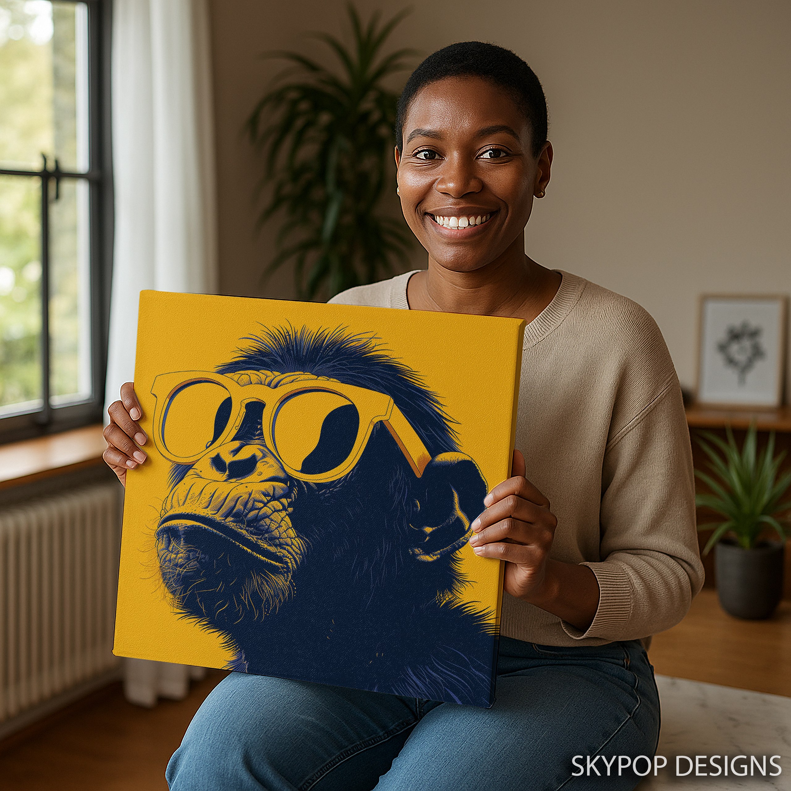 3.jpg Chimpanzee Art