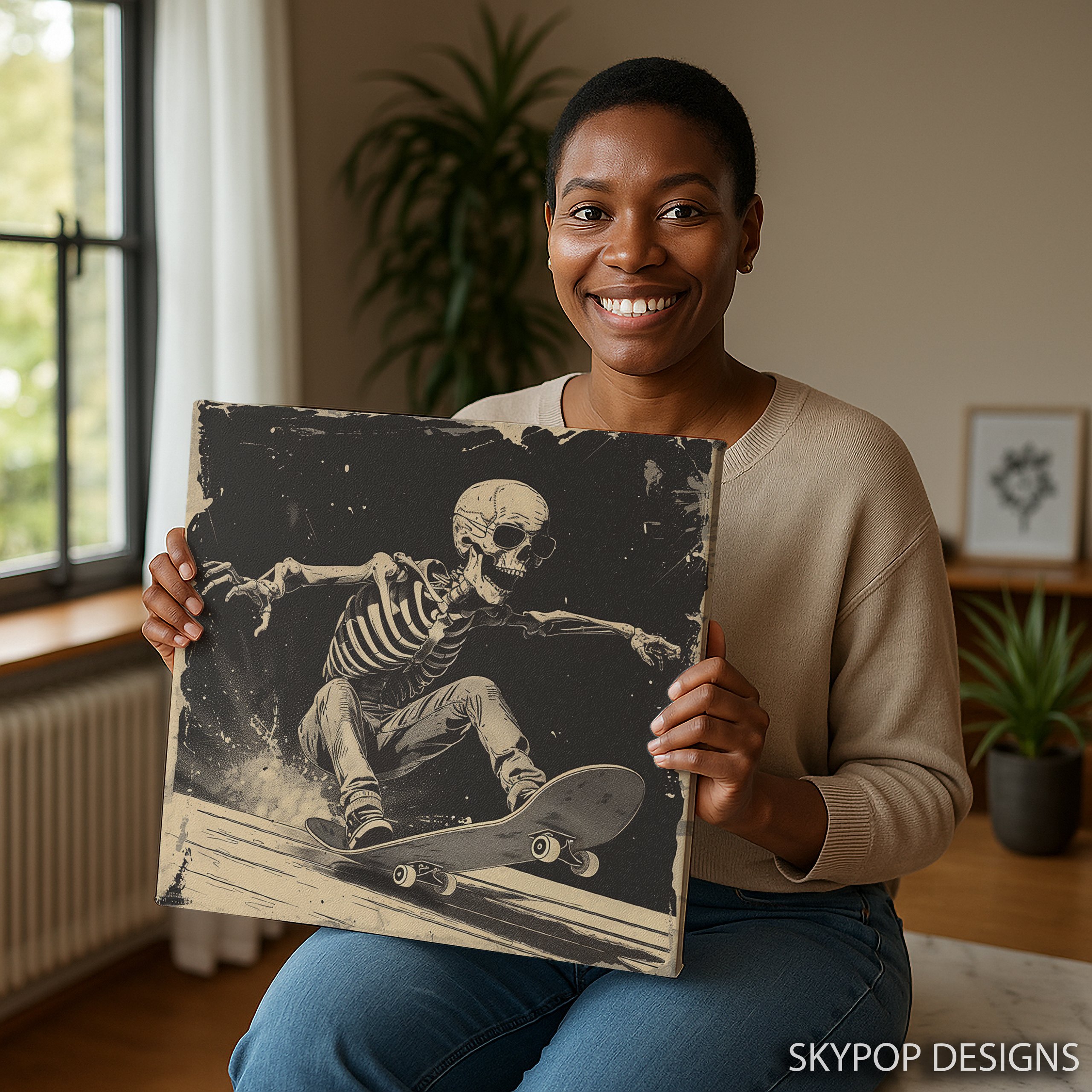 3.jpg Skeleton Skateboard Art