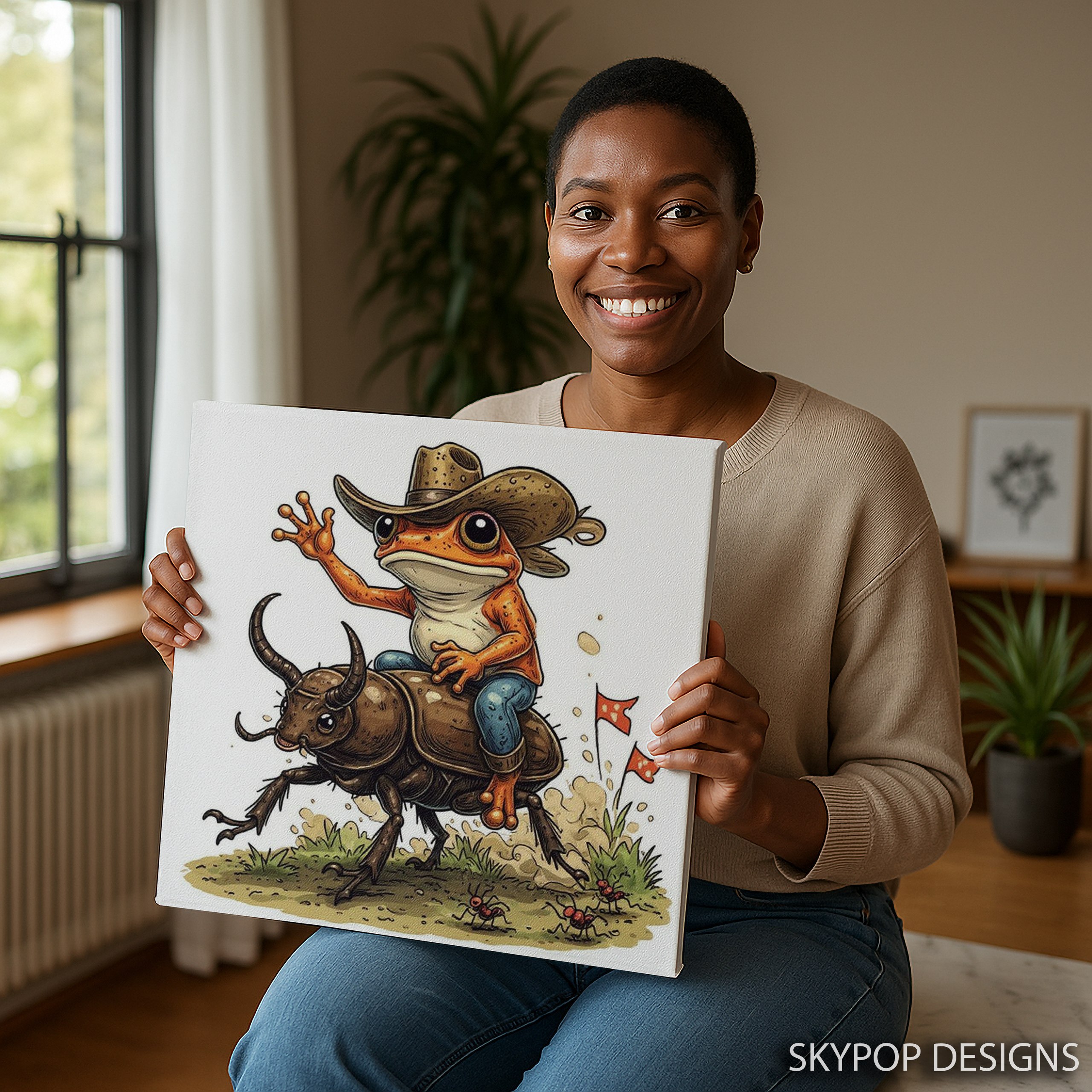 3.jpg Cowboy Frog Art