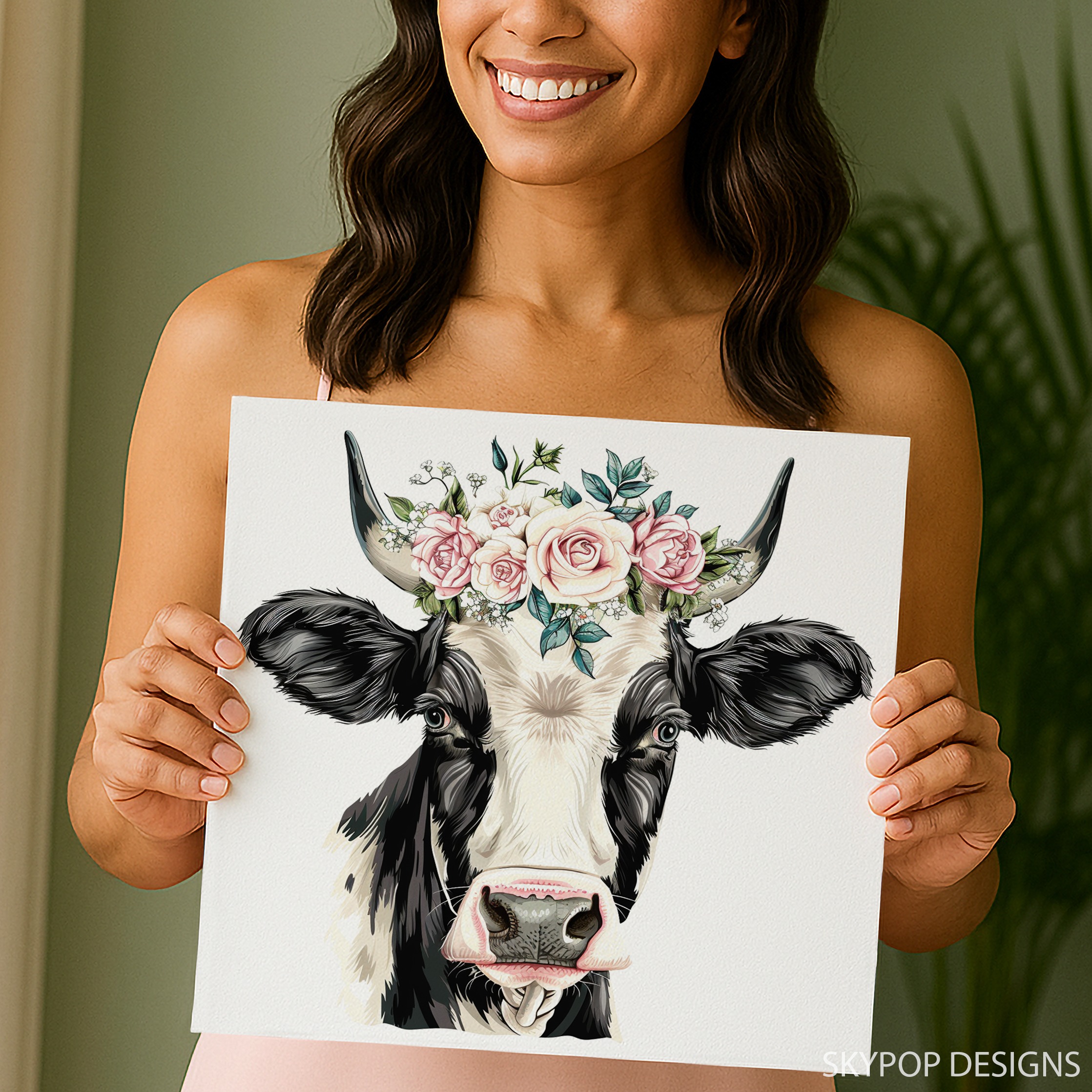 3.jpg Cow Flower Crown Art