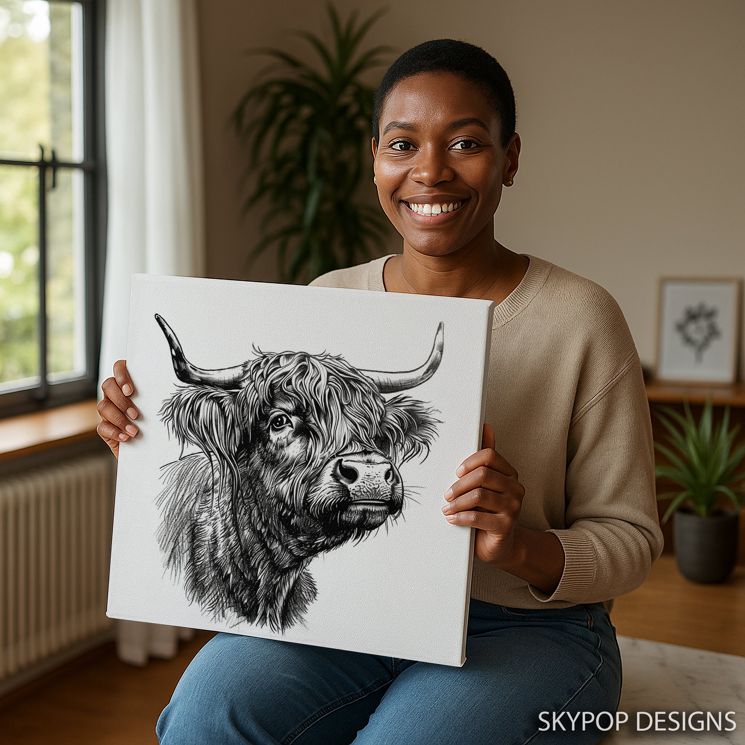 3.jpg Highland Cow Art