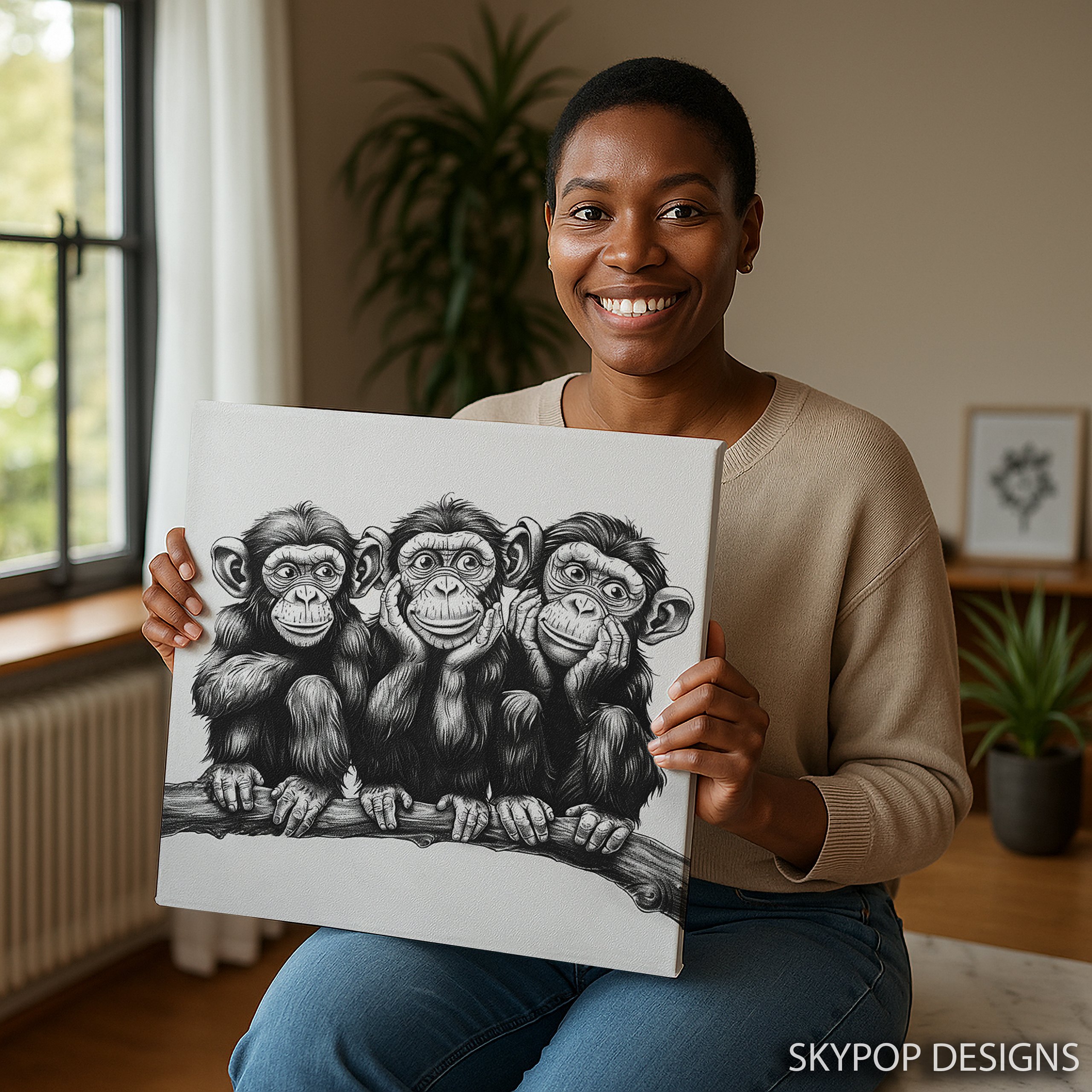 3.jpg Three Wise Monkeys Art