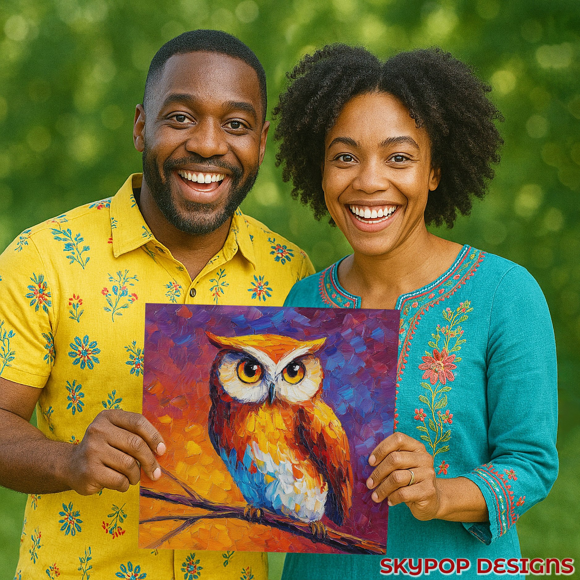 3.jpg Colorful Owl Art