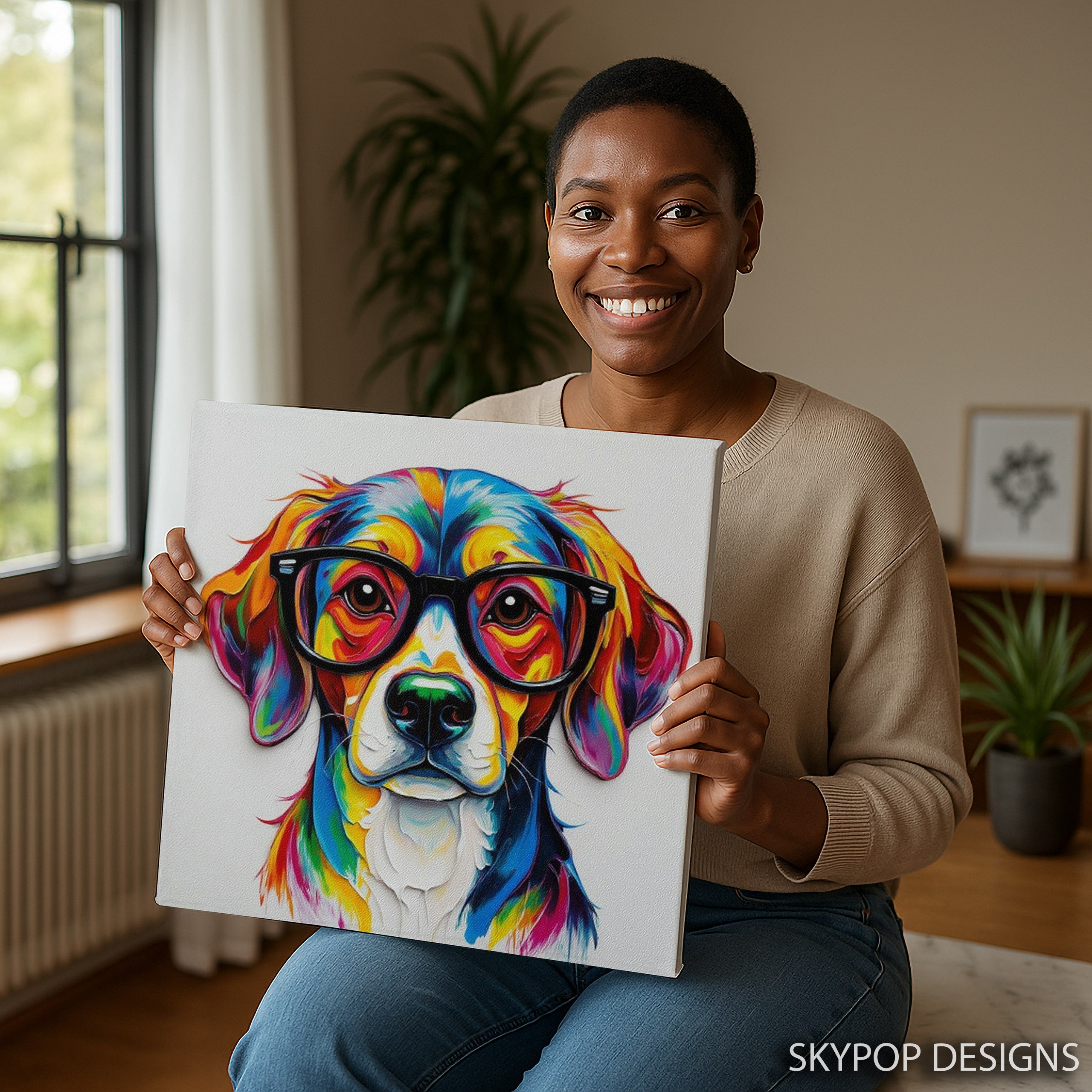 3.jpg Colorful Dog Art