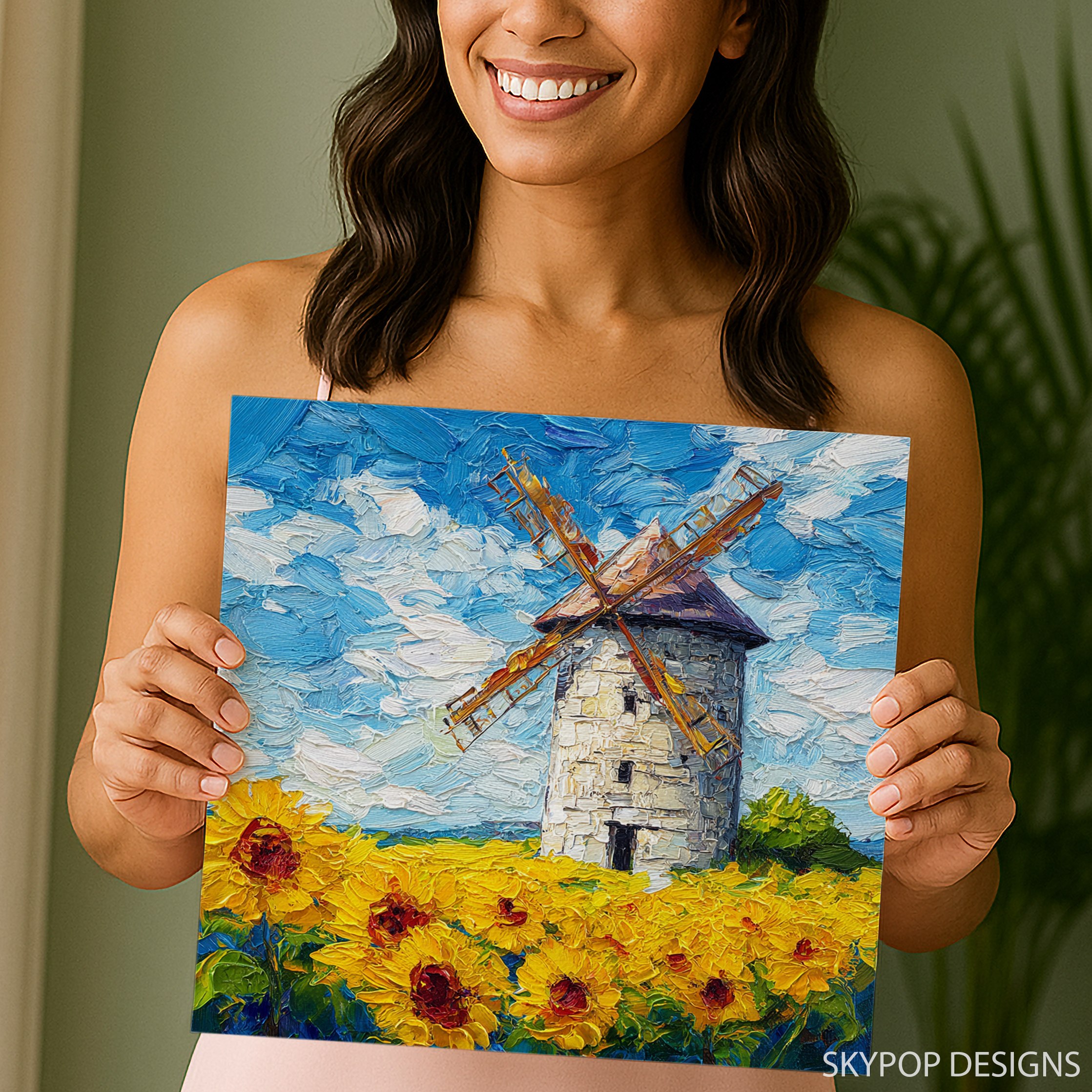 3.jpg Sunflower Windmill Art