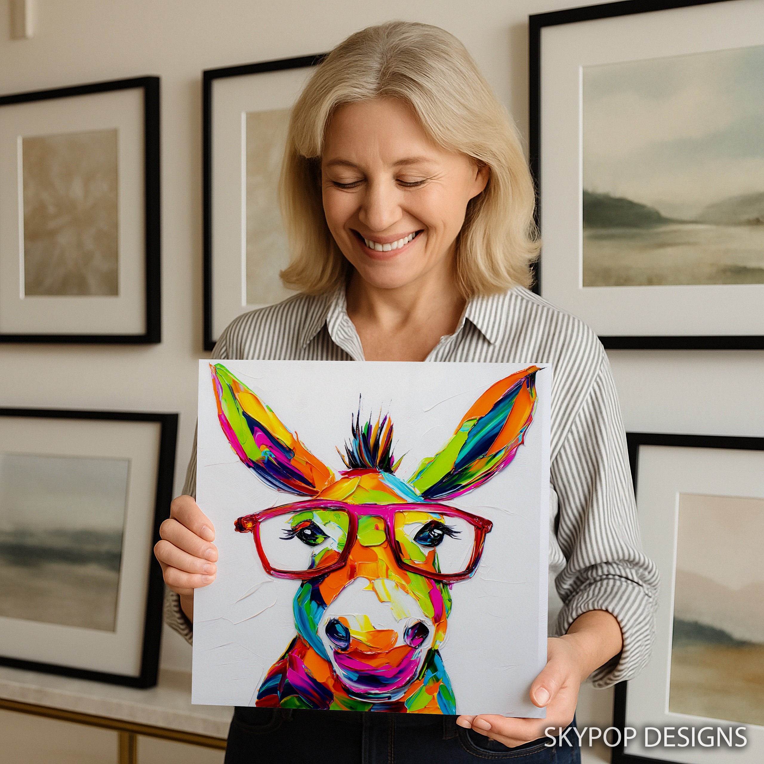 3.jpg Colorful Donkey Art