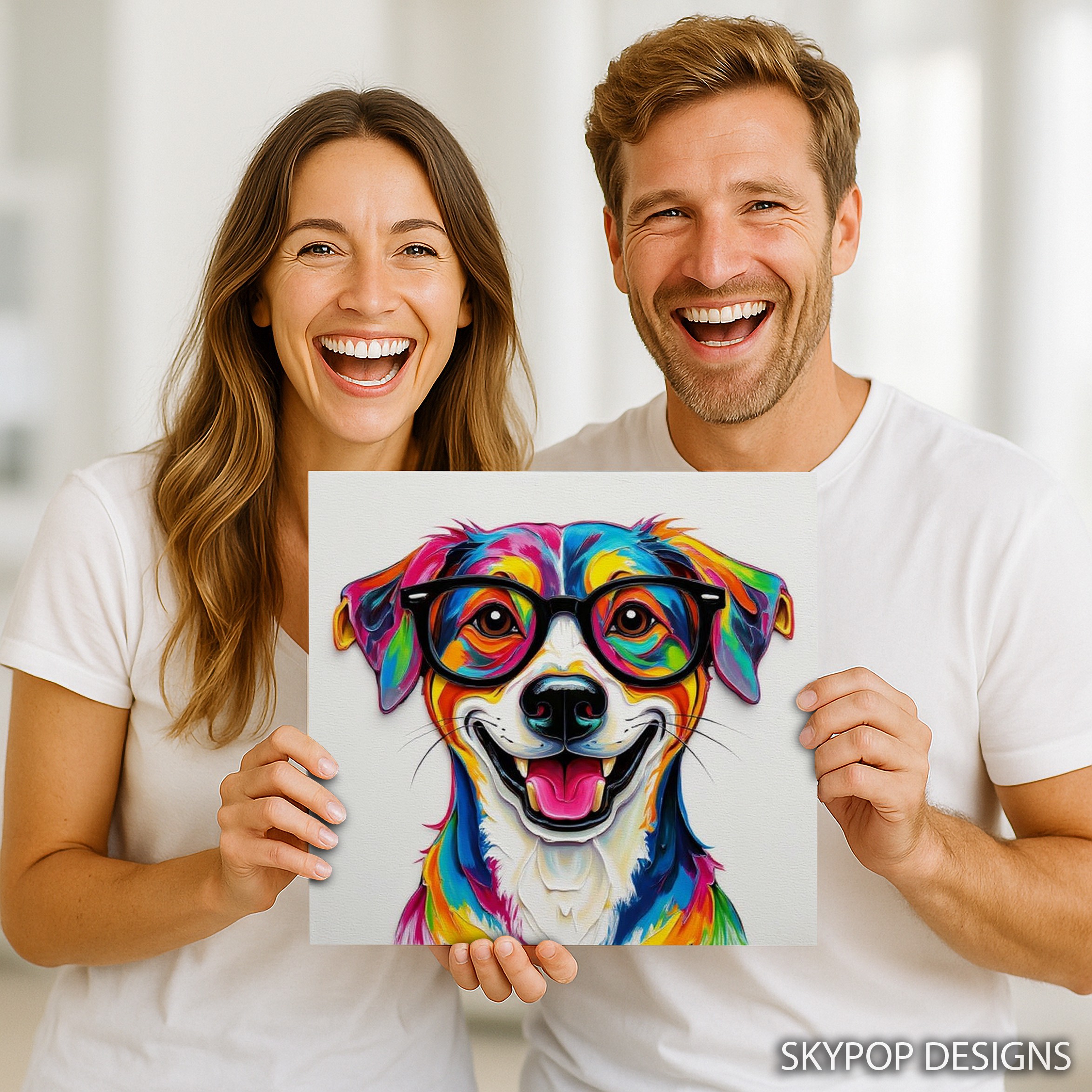 3.jpg Colorful Dog Glasses Art