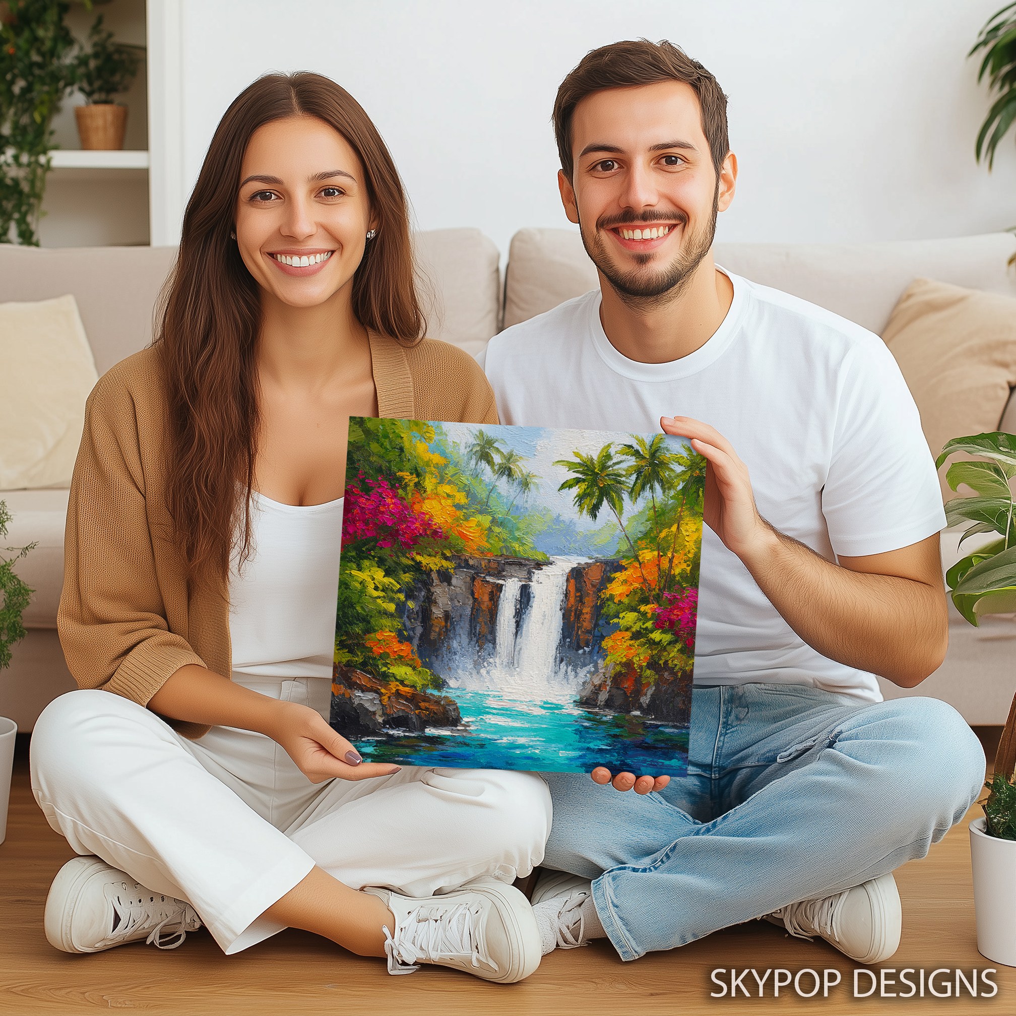 3.jpg Tropical Waterfall Art