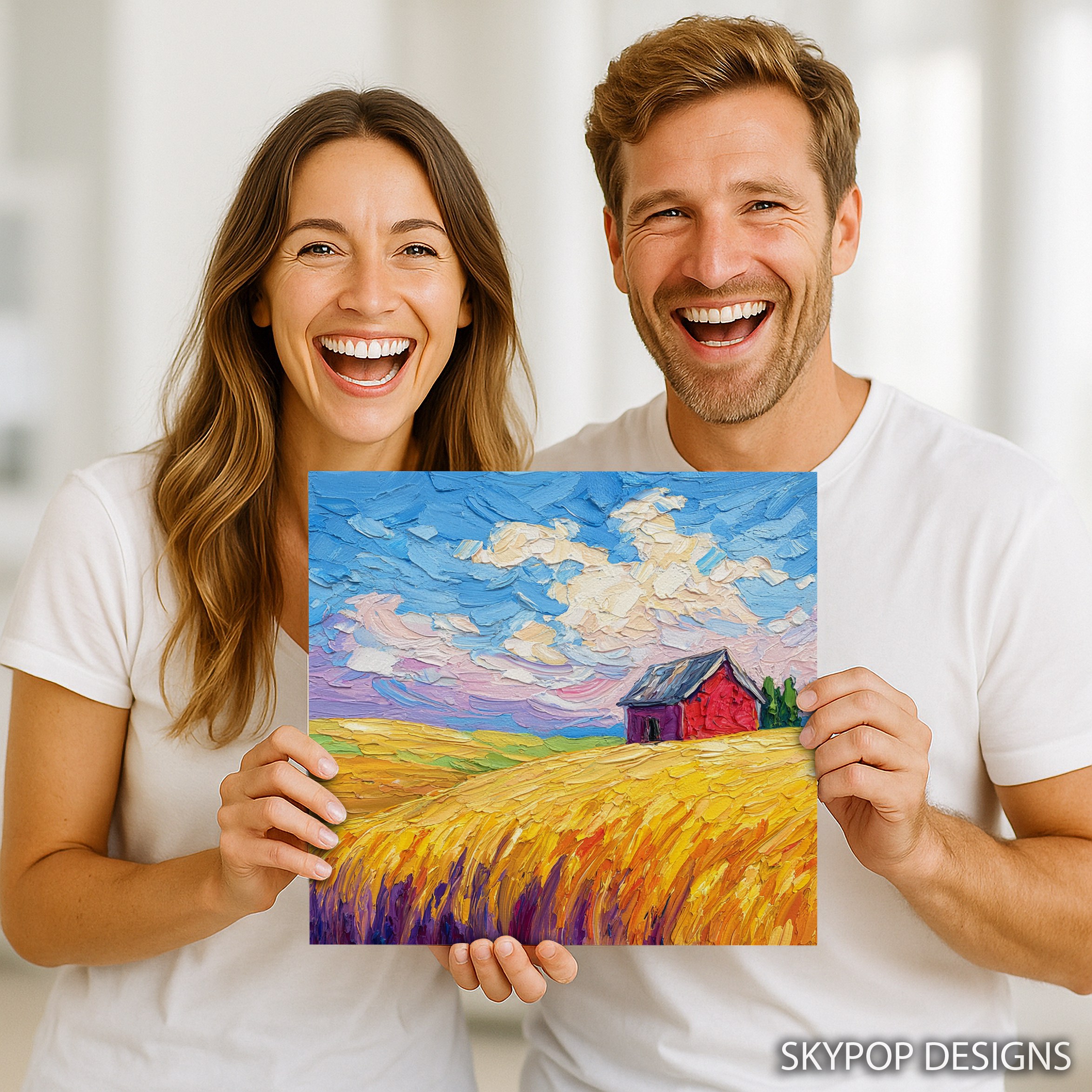 3.jpg Golden Wheat Field Barn Art