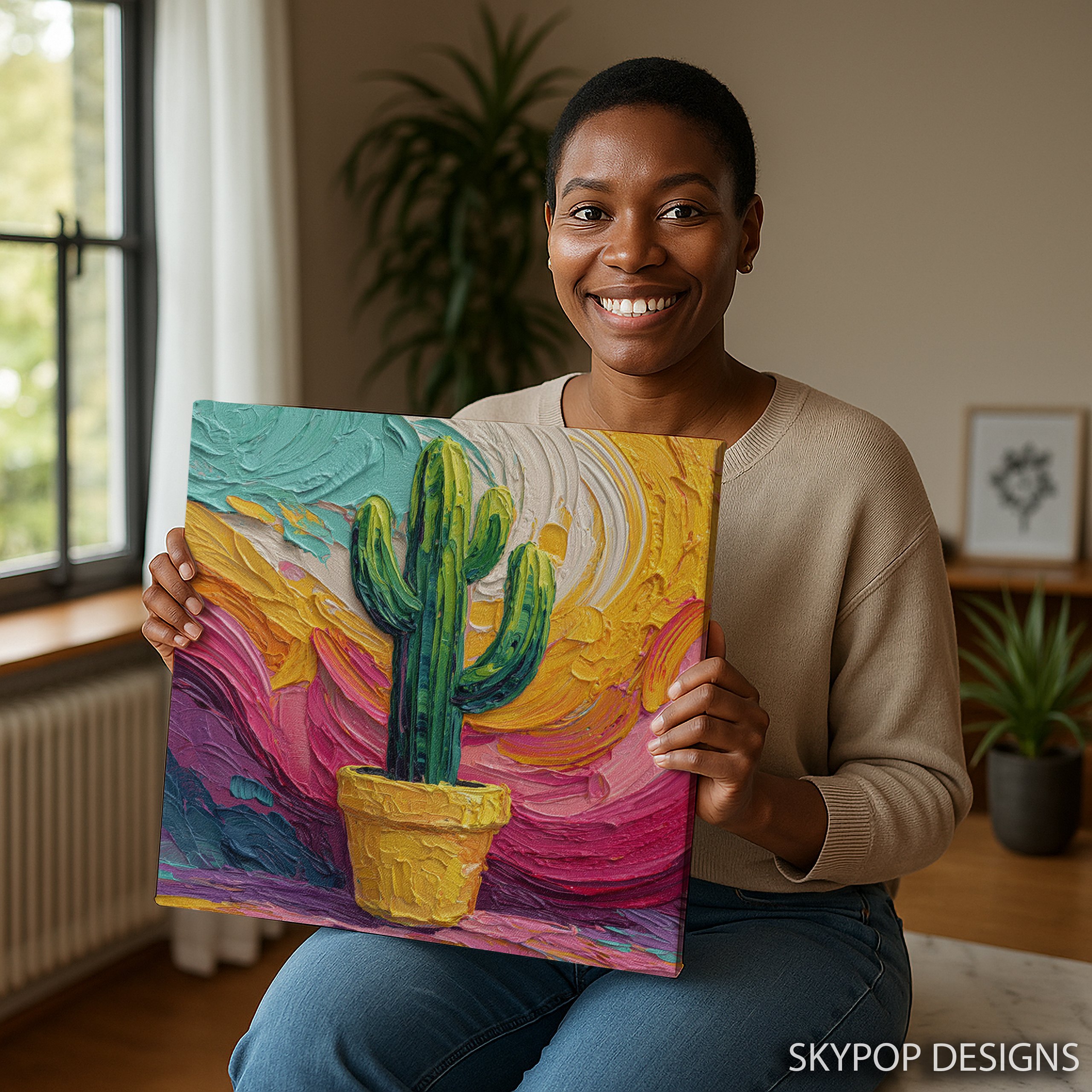 3.jpg Vibrant Cactus Art