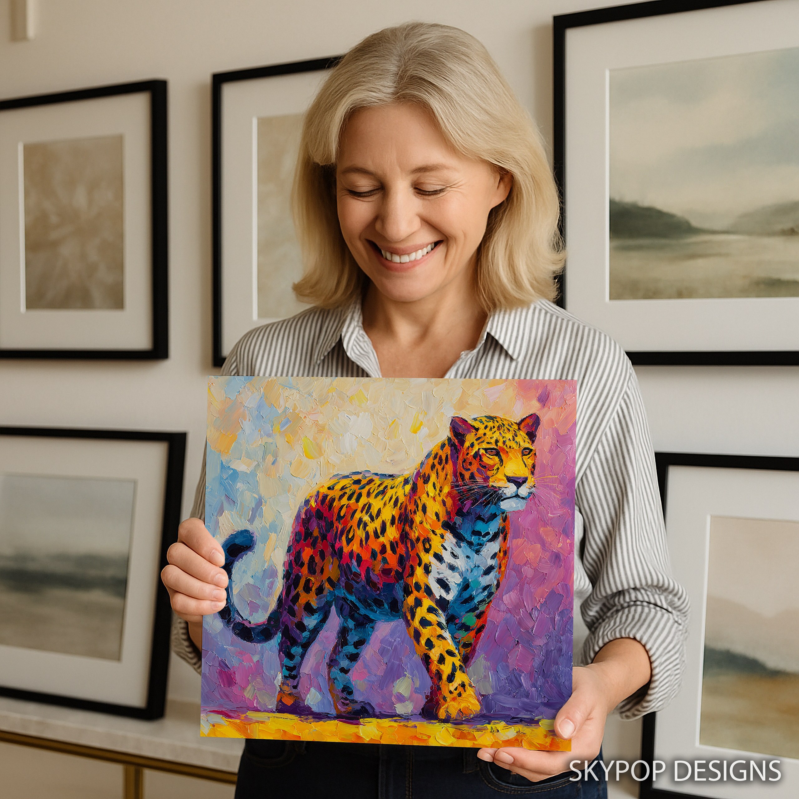 3.jpg Colorful Leopard Art