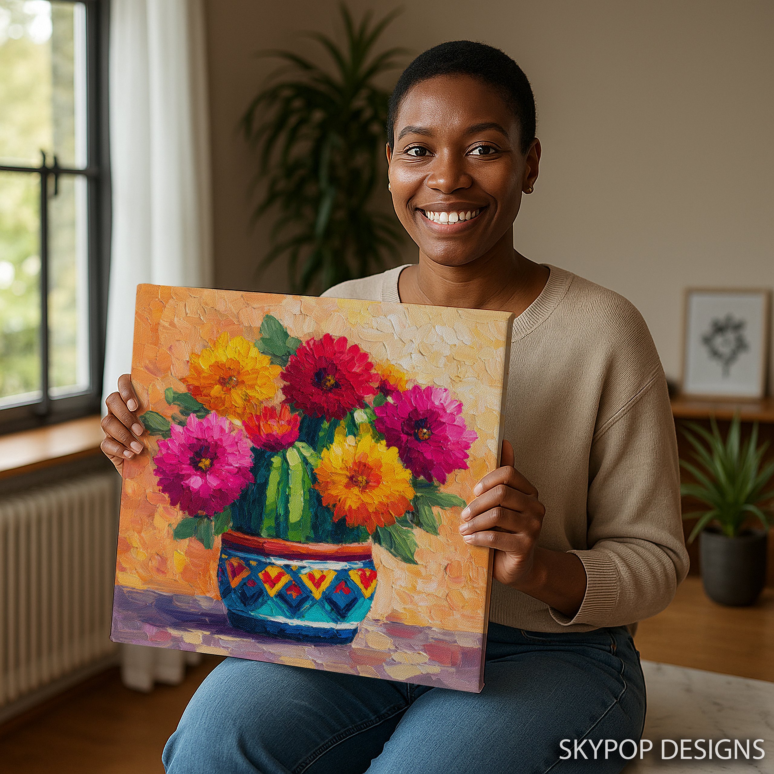 3.jpg Vibrant Floral Bouquet Art