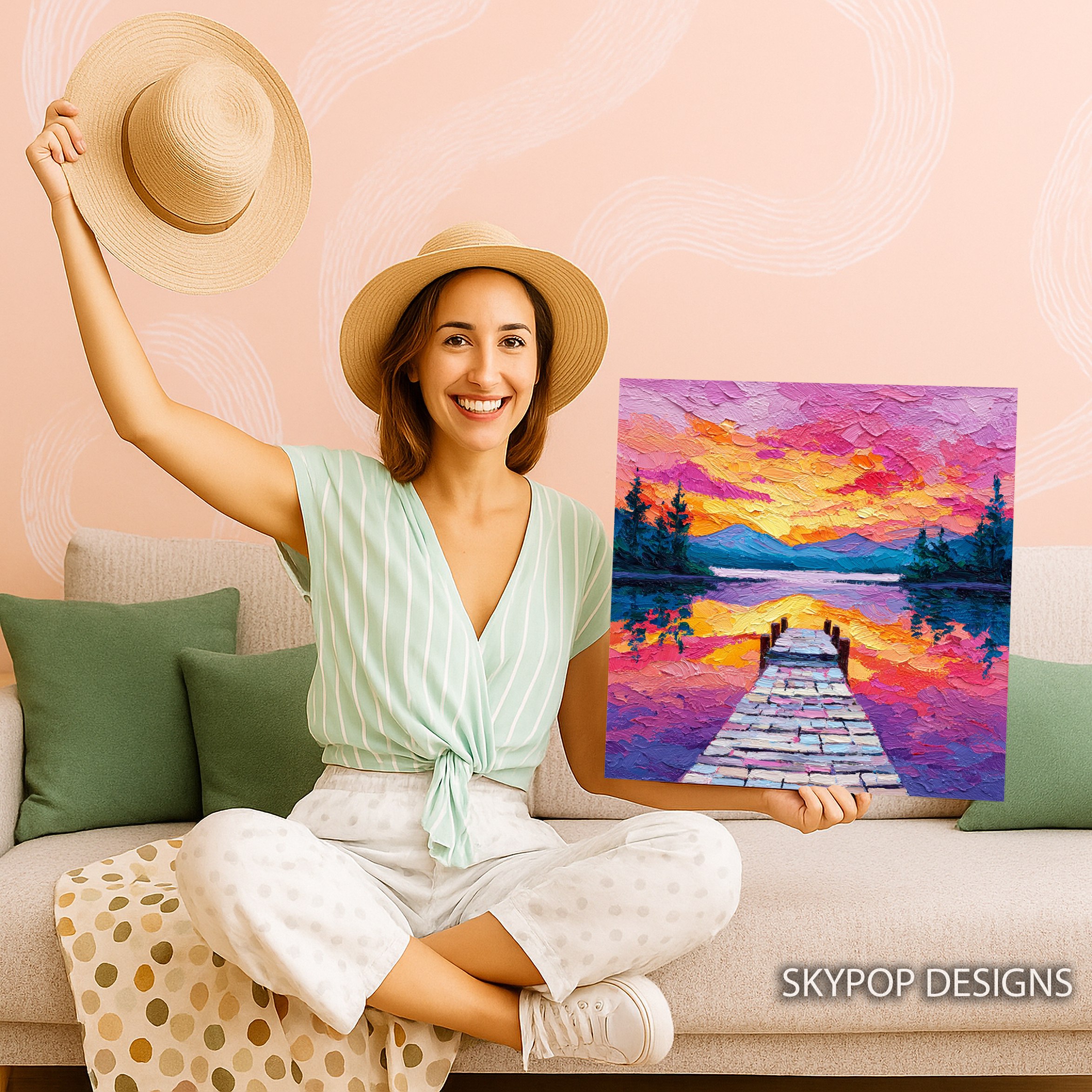 3.jpg Sunset Lake Art