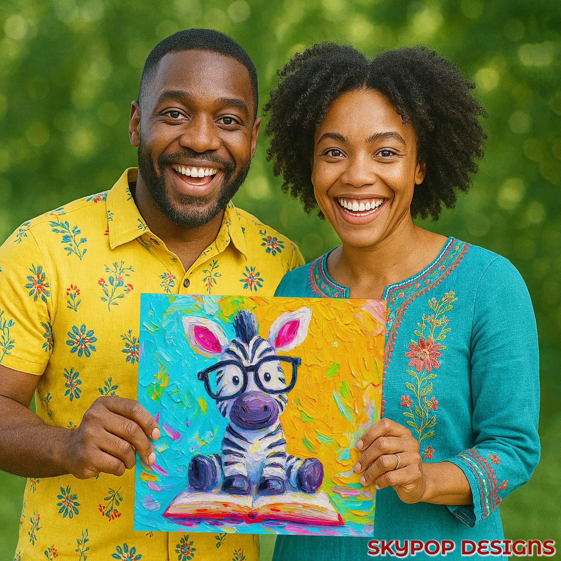 3.jpg Zebra Reading Art