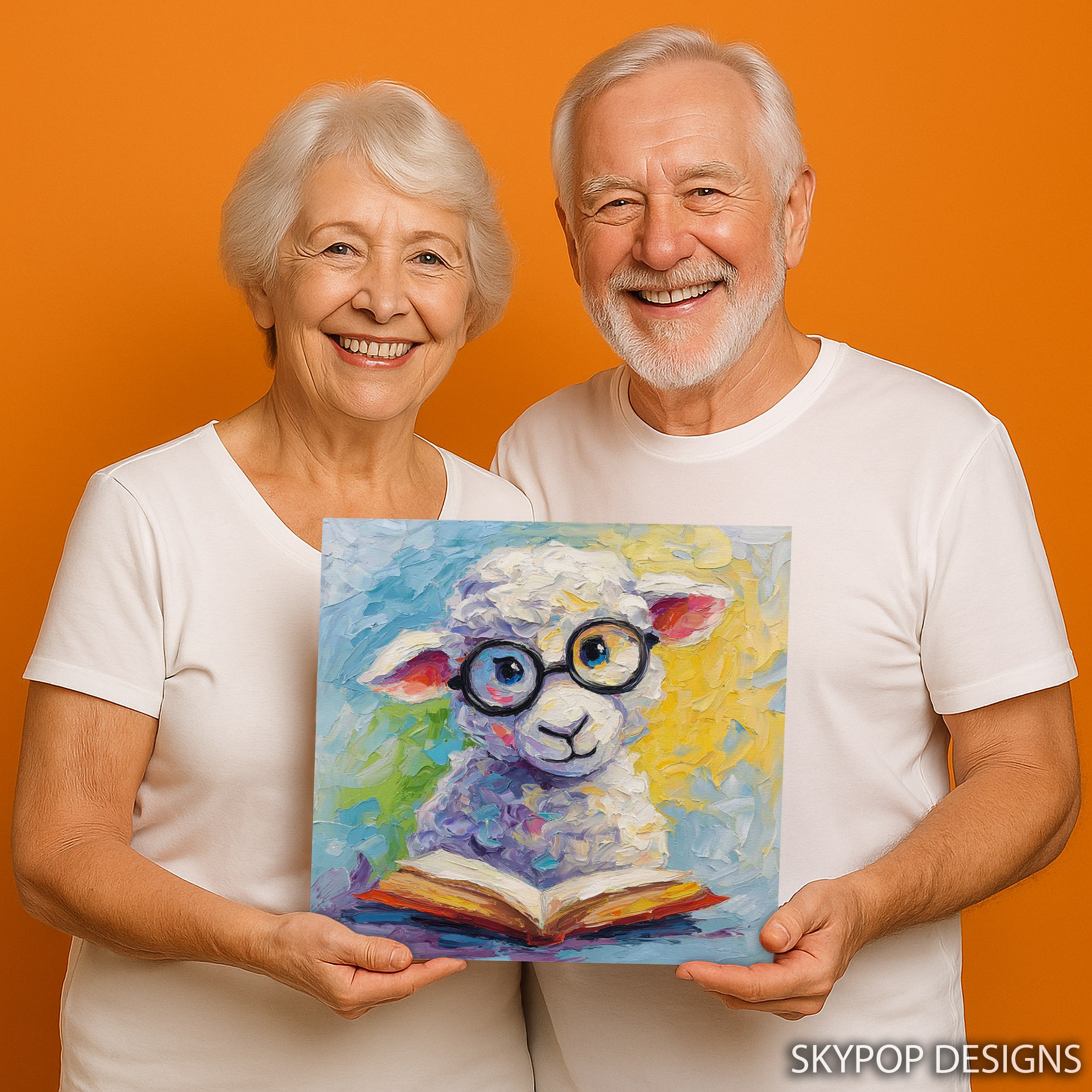3.jpg Sheep Reading Art